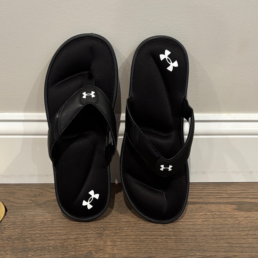 Under Armour men’s Black Flip Flops